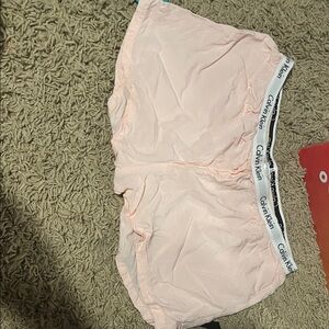 Calvin Klein Women's Light Pink Sleepwear Mini Shorts